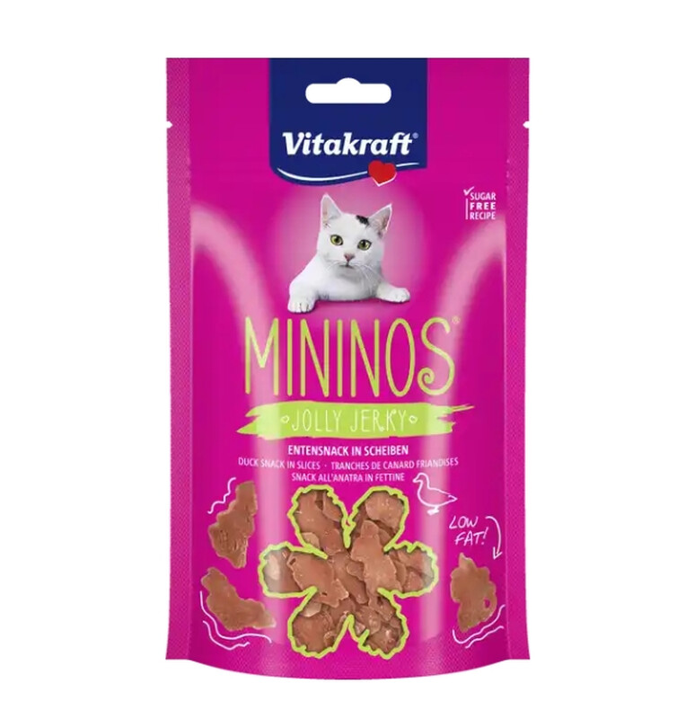 Vitakraft Katzensnack Mininos Entensnack in Scheiben 40 g