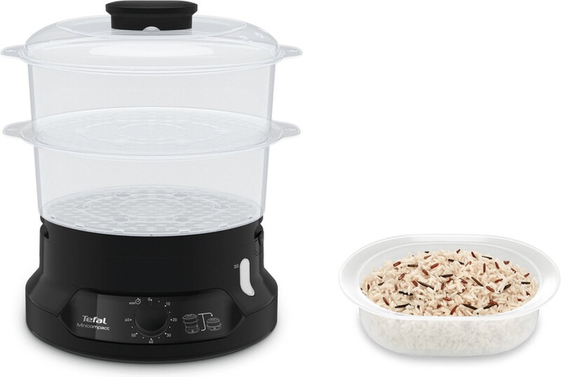 Tefal VC139810 - 2-in-1-stomer - 800 W, vrijstaand, zwart