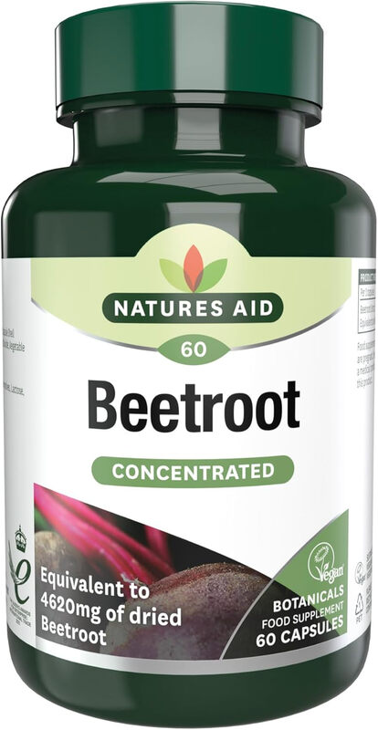 Natures Aid Beetroot 4620mg - 60 Capsules