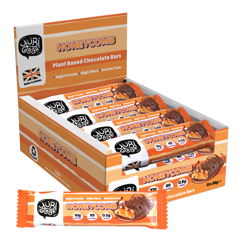 Yubi Bar Protein Nutrition Bar Protein Bars Honeycomb Flavour - 12 X 35G
