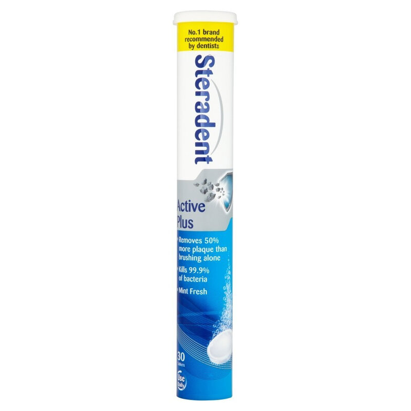 Steradent Reinigingstabletten - Active Plus 30 st.
