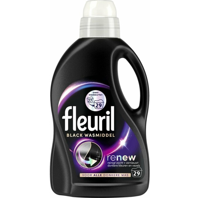 Fleuril Black Vloeibaar Wasmiddel 1.305L - 29 Wasbeurten