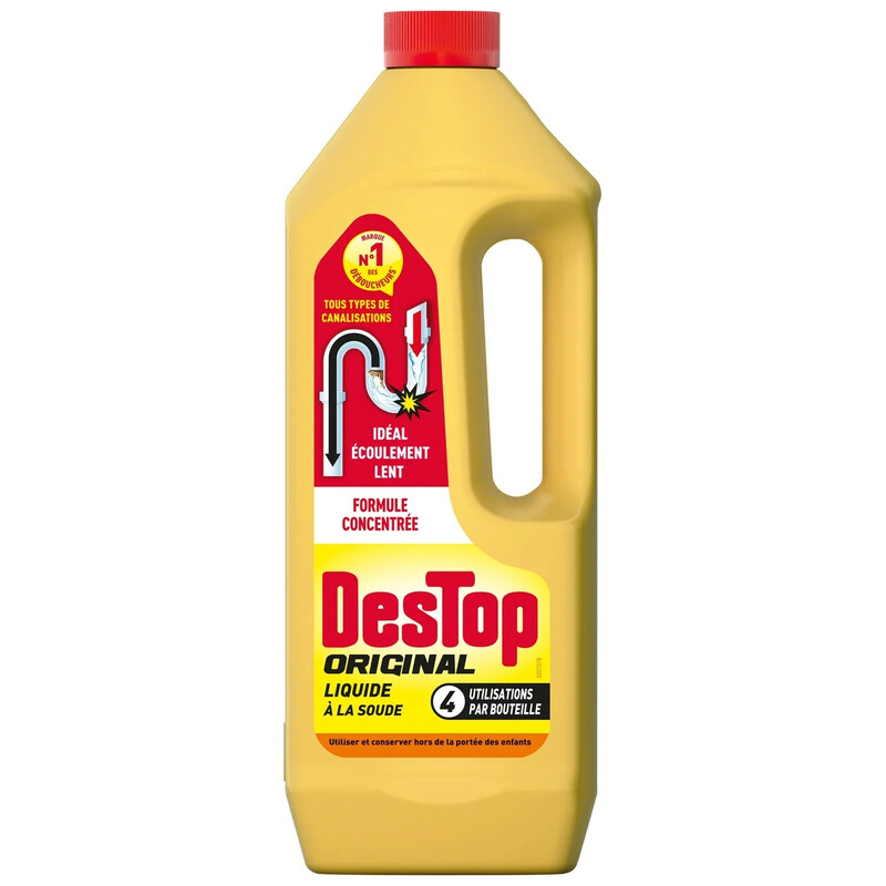 Déboucheur Liquide 4 Doses Destop Le Flacon De 950ml - vue 1