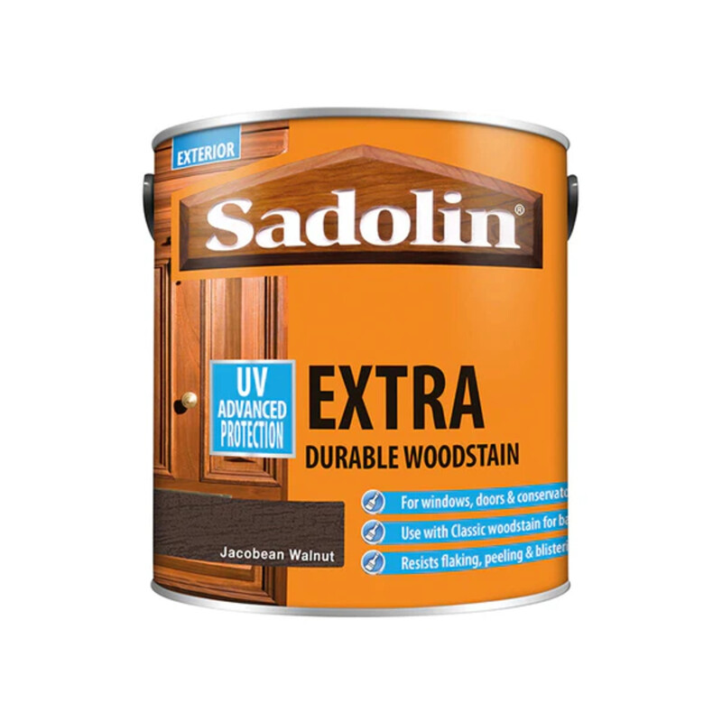 Sadolin Extra Woodstain Jacobean Walnut 2.5L