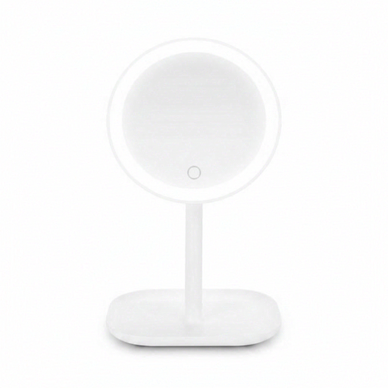 YOGHI Miroir grossissant rond à LED tactile sur pied