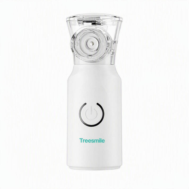 Treesmile JM-841 Mesh nevelizer, Handheld, 8 ml medicinenzakje, Dubbele nevelstanden, Stil, Waterdetectie, Zelfreinigend, Voor thuiszorg