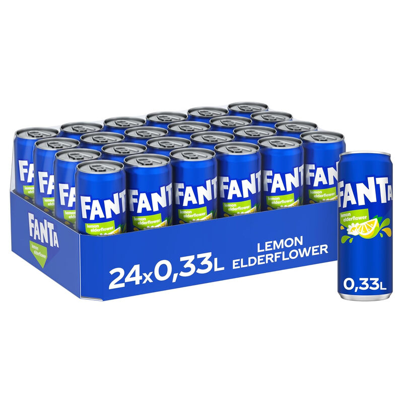 Fanta Zitrone-Holunderblüte 24 × 0,33 L