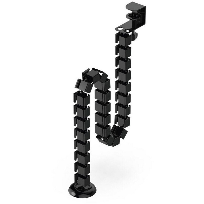“Spine” Flexibler Kabelleiter, Kabelkette, Zum Klemmen, 130 cm, schwarz