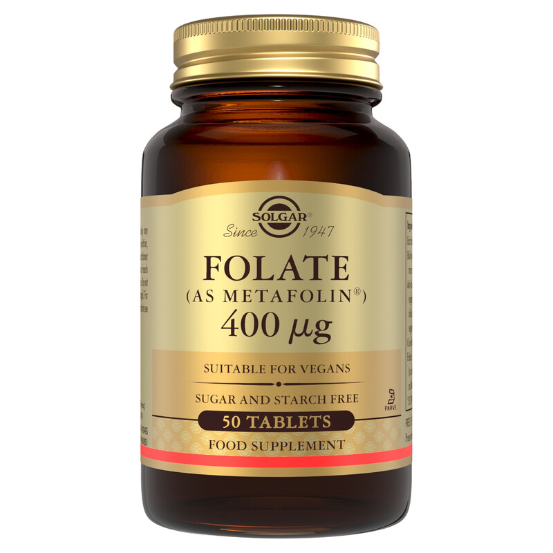 SOLGAR Folic Acid 666 Mcg DFE (METAFOLIN 400 Mcg) Circulatory System 50 Tablets