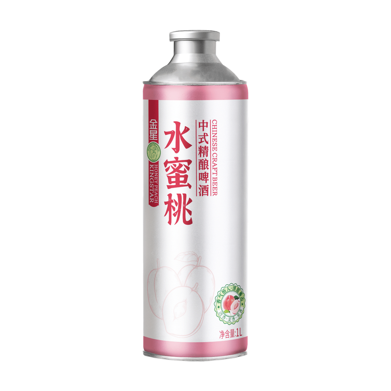 Kingstar Honey Peach Chinese Craft Beer 1L
