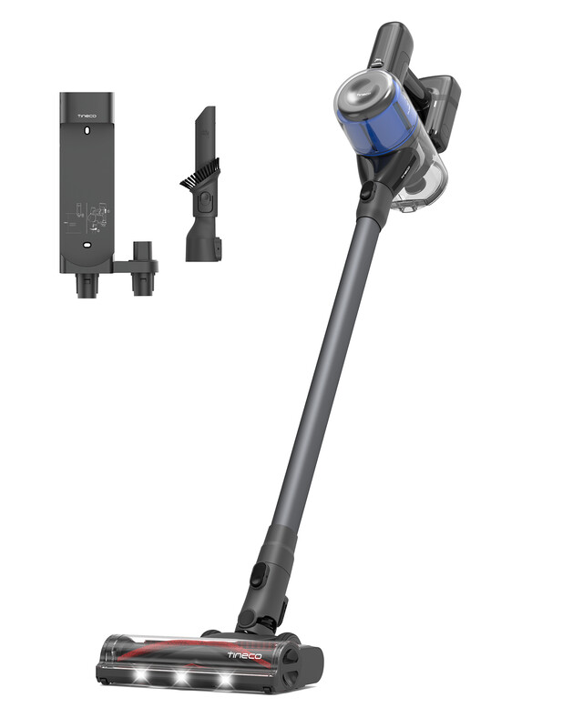 Tineco Pure ONE S30 draadloze stofzuiger, 150 AW zuigkracht, tot 65 minuten looptijd, ZeroTangle-borstel, ledverlichting, draadloze handstofzuiger voor harde vloeren