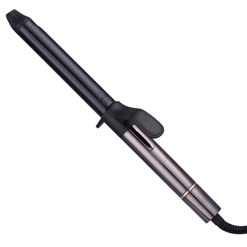 1097A Curling Tongs, Black 32mm Curling Iron with Digital Display, 4 Adjustable Heat
