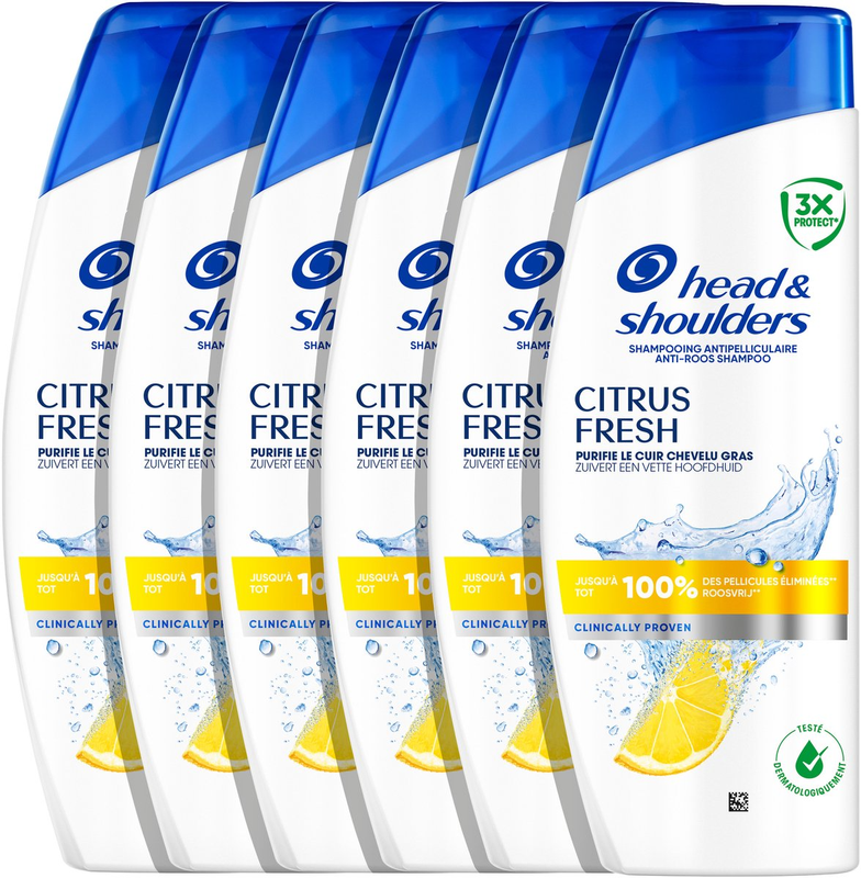 HEAD&SHOULDERS Citrus Fresh Antiroos Shampoo 6x250 ml