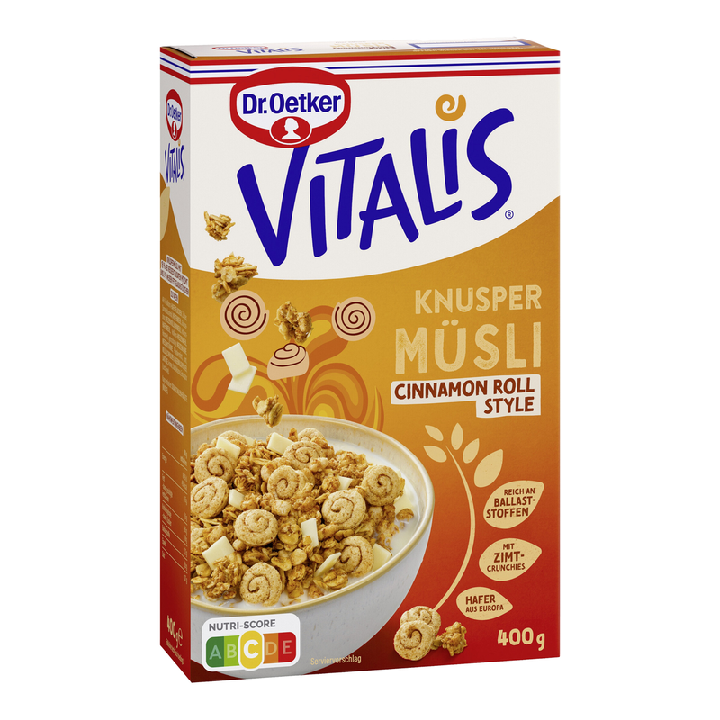 Dr. Oetker Vitalis Knusper Zimtschnecke Müsli 400 g
