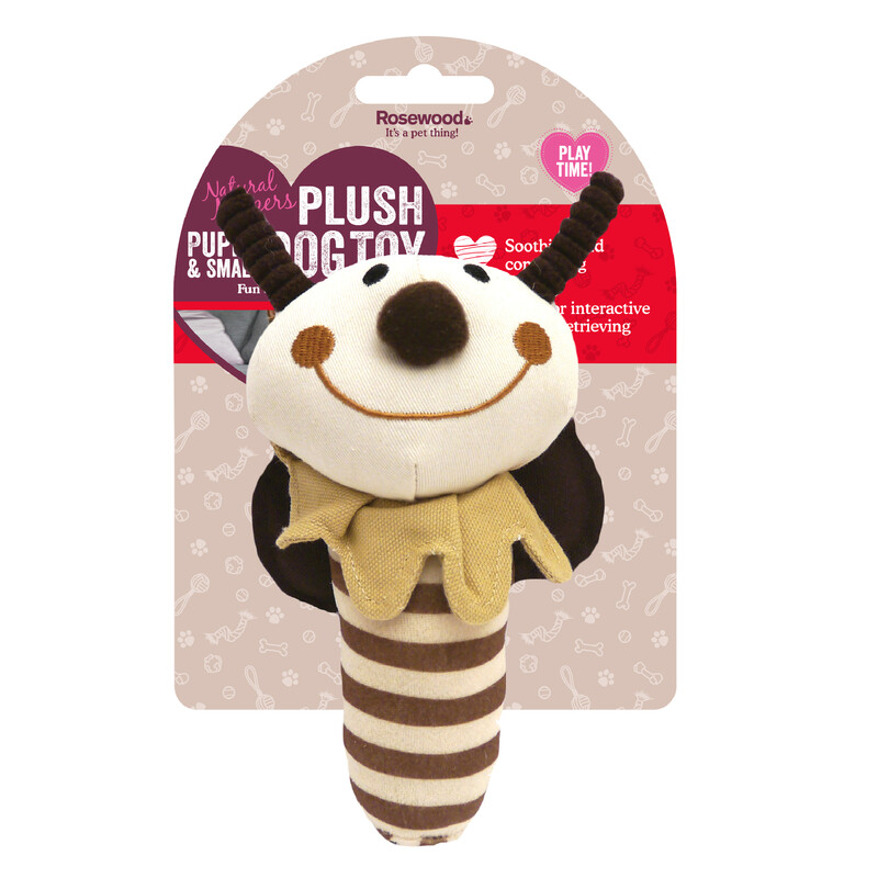 Natural Nippers Shake and Rattle Puppy Toy