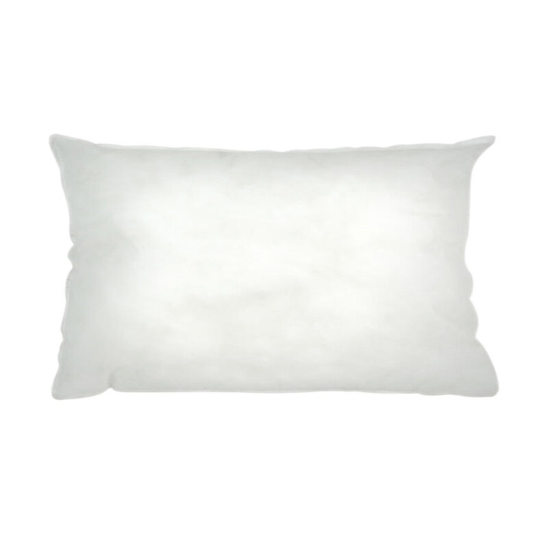 Cushion Pad Polyester Fill Rectangle White 30x50cm