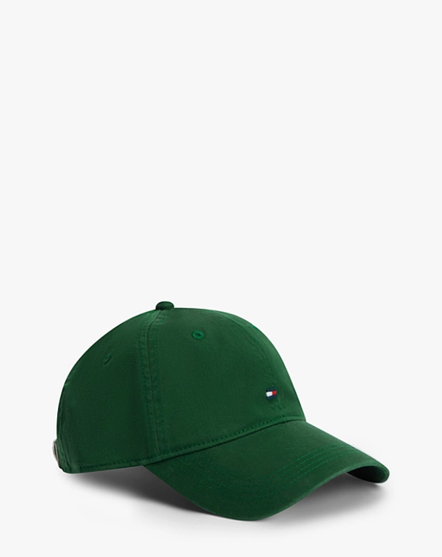 Tommy Hilfiger Green Accessories Hilfiger Flag Embroidery Baseball Cap - Street
