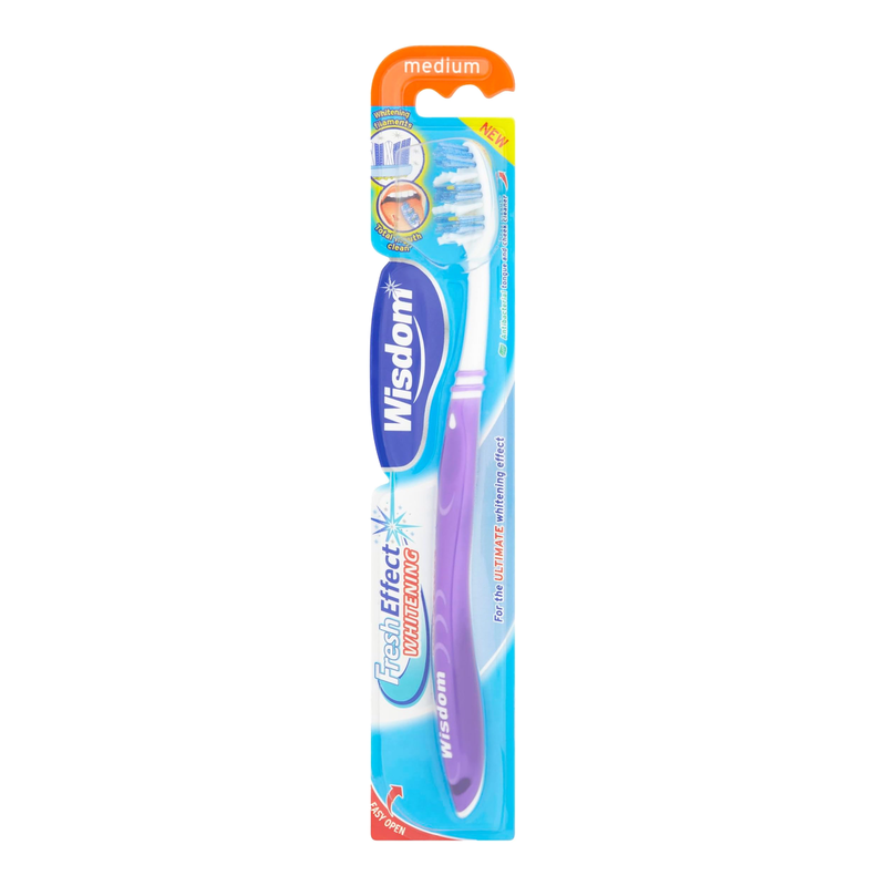 Wisdom Fresh Effect Whitening Toothbrush Medium 1 Pack