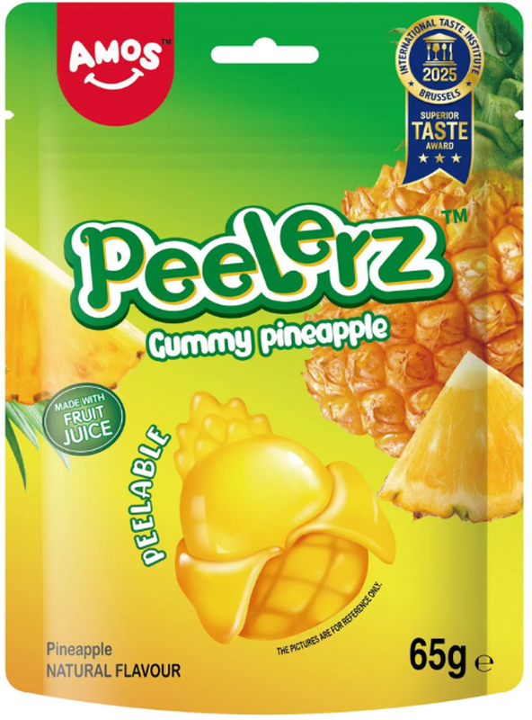 CANDY AMOS 65 GR PEELERZ GUMMY PINEAPPLE