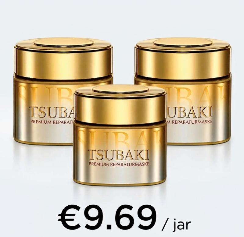 [Beste Angebote] TSUBAKI Premium Reparierende Haarmaske 180 g*3 Vorteilspack
