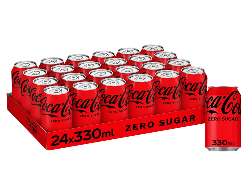 Coca-Cola Zero Sugar Frisdrank (DK) - 24 x 330 ml