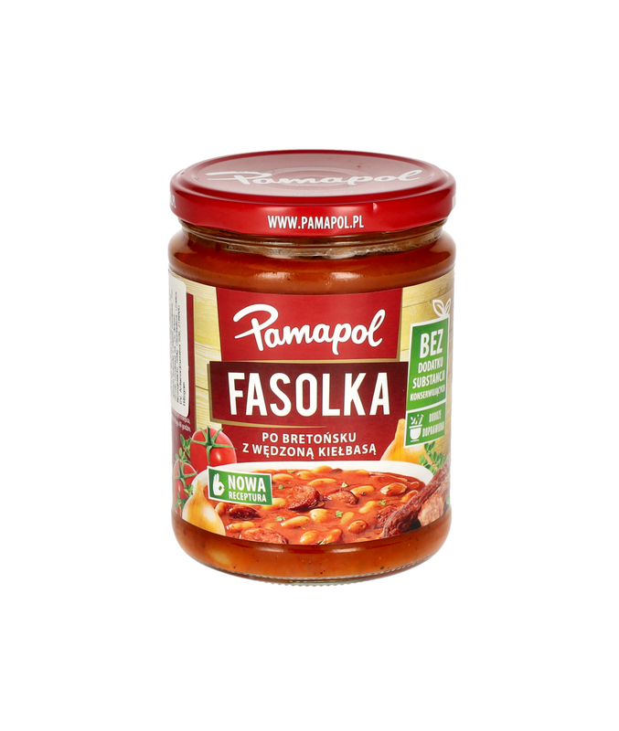 Pamapol Fasolka Po Bretońsku (Gebakken Bonen Met Gerookte Worst) 500 gr