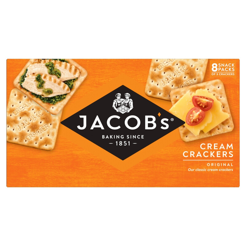 Jacobs Cream Crackers Snack Pack 185g
