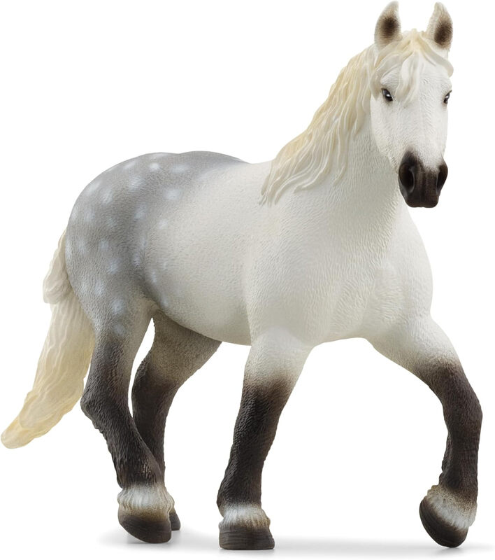 Schleich Farm World Percheron merrie figuriën - wit en grijs, 14,7 x 11,2 x 5,2 cm