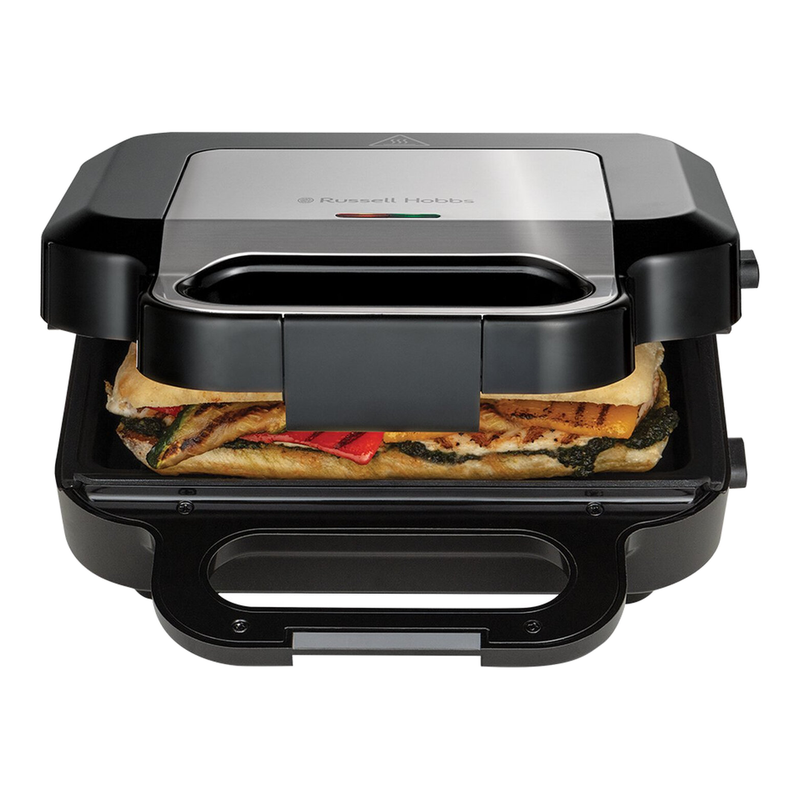 Russell Hobbs Creations 3-in-1 Tosti-, Wafel- & Grillapparaat – Vaatwasserbestendige Platen, Antiaanbaklaag, Extra Diep – Zwart (26810-56)