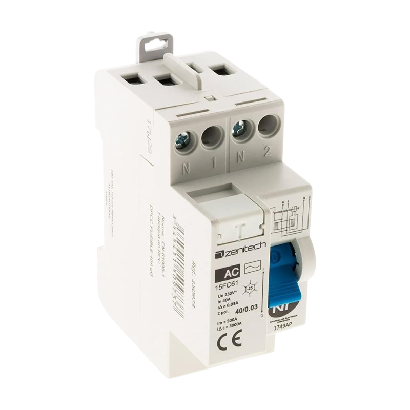 Zenitech Interrupteur différentiel 402 30mA Type AC NF