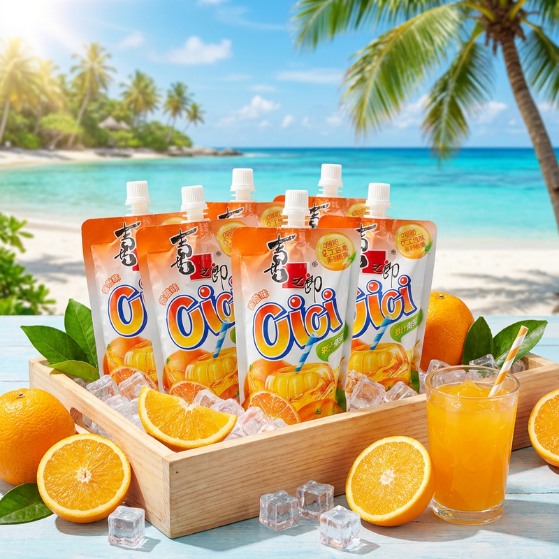 【Verkoelend】 Strong CICI Instant Gelei Sinaasappelsmaak 150 g * 6