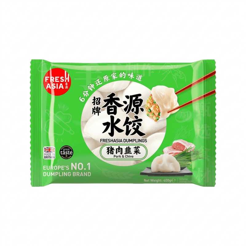 Freshasia Golden Pork & Chive Dumplings 400G