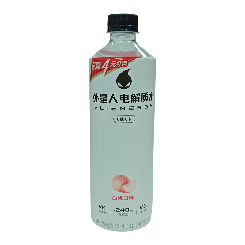 Chi Forest Alien electrolyte water drink white peach flavor 600ml