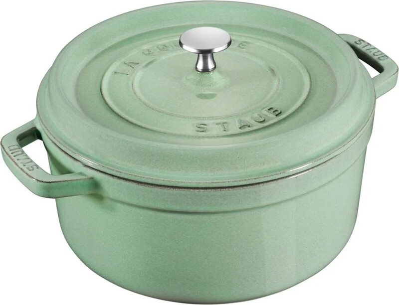 Staub La Cocotte Cocotte, 26 cm | Salbeigrün | rund | Gusseisen