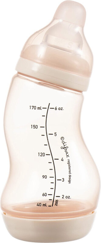 Difrax Natural Babyfles S Fles 170 ml Lichtroze Anti Koliek 1 Stuk