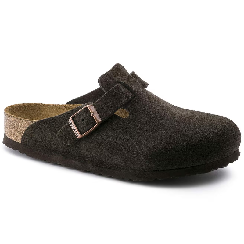 Birkenstock Boston Suèdeleer (Regular) Mokka 45