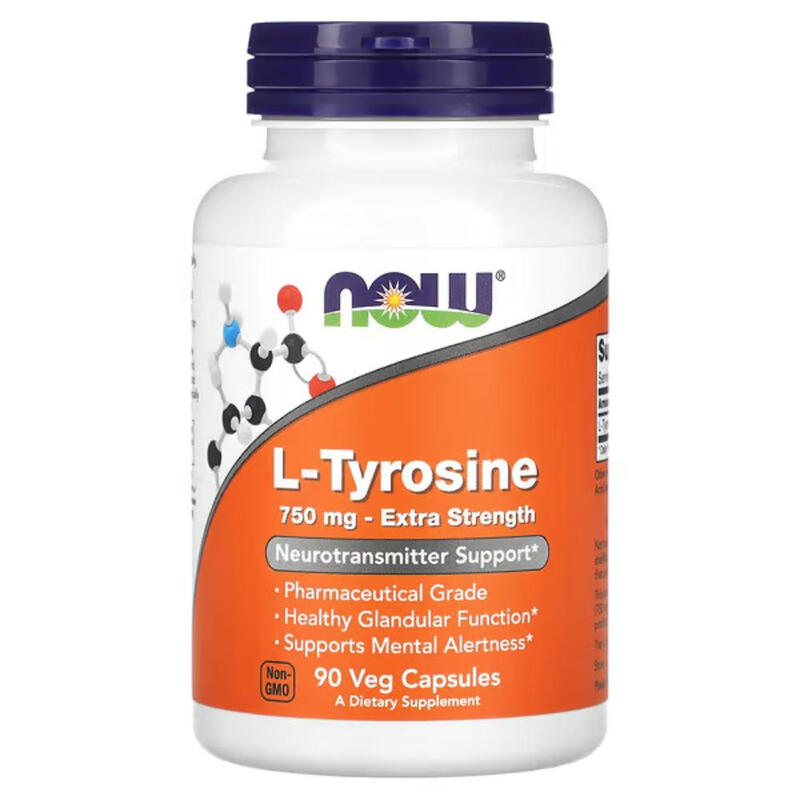L Tyrosine Focus Energy 750 mg - 90 Vegan Capsules
