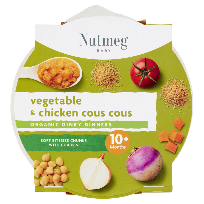 Nutmeg Vegetable & Chicken Cous Cous 10+ Months 190G