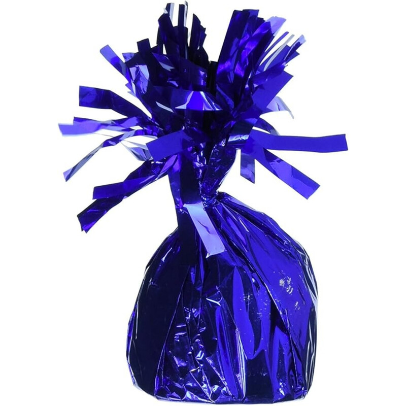 Unique Foil Balloon Weight, Royal Blue, 1 pack