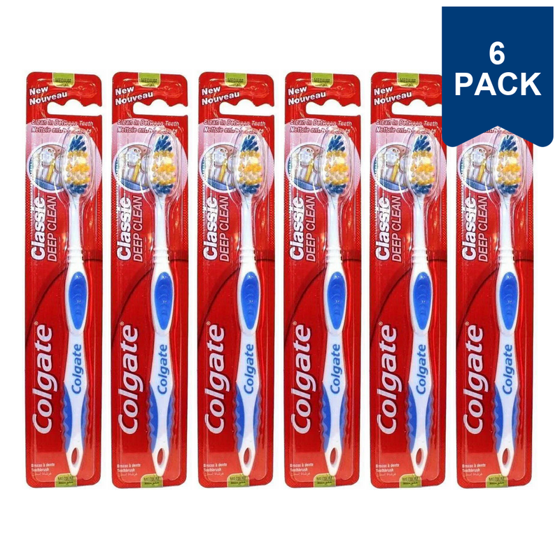 Colgate Classic Diepe Reiniging Medium Tandenborstel 1 Stuk (6-Pack)