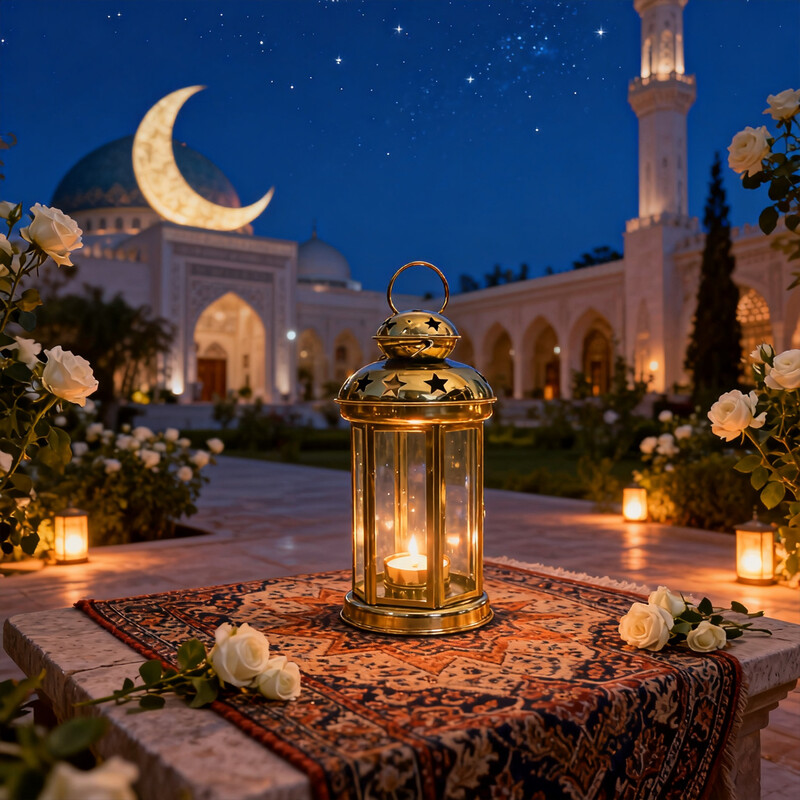 Lanterne Métallique Ramadan - Taille L