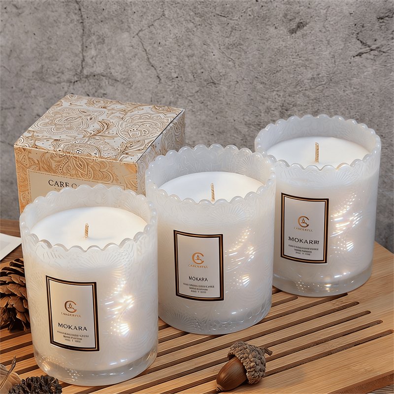 Lace Edge Cup Scented Candle - Morris Orchid, 200G, 1PC