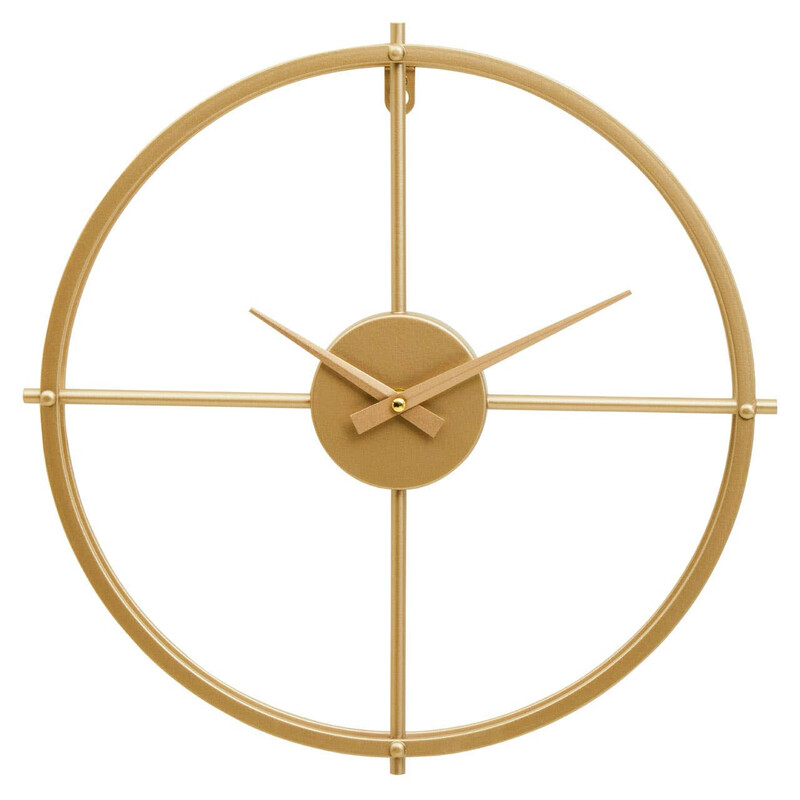 Premier Housewares Kent Wanduhr, klein, Goldoberfläche