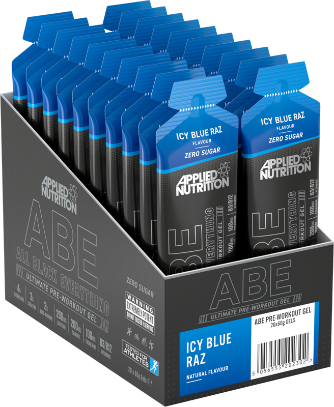 ABE Pre Workout Gel Icy Blue Raspberry - 20 x 60 ml