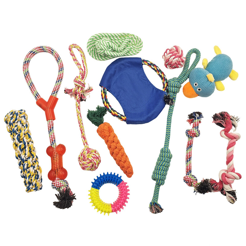 Small and Medium-sized Dog Chewing Interactive Pulling Multi-play Toy Set, Environmen