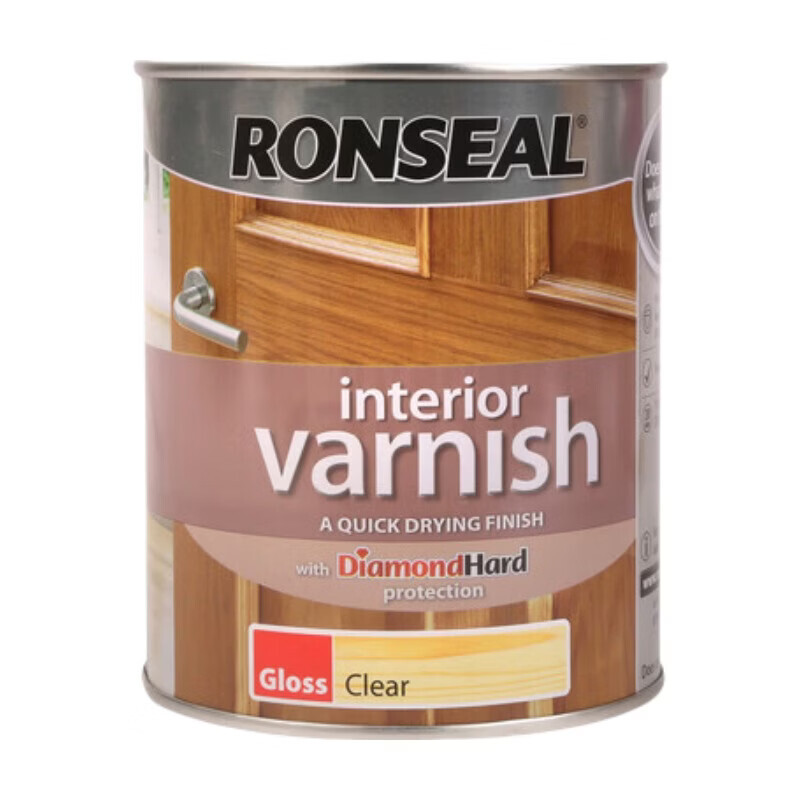Ronseal Interior Gloss Varnish - Clear - 750ml