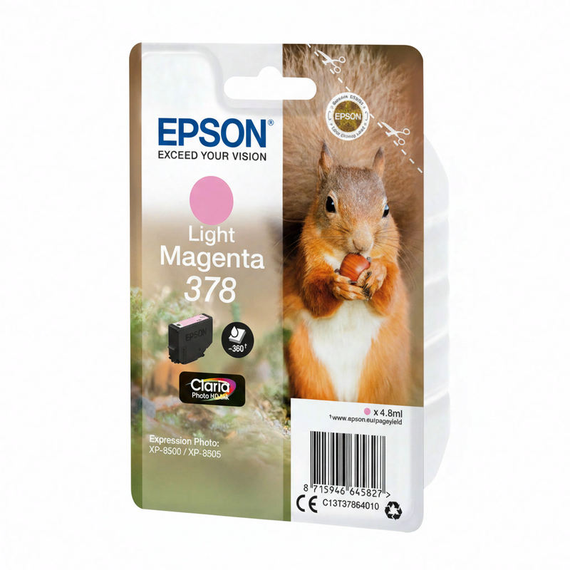 Epson Squirrel singlepack licht magenta 378 Claria Photo HD-inkt
