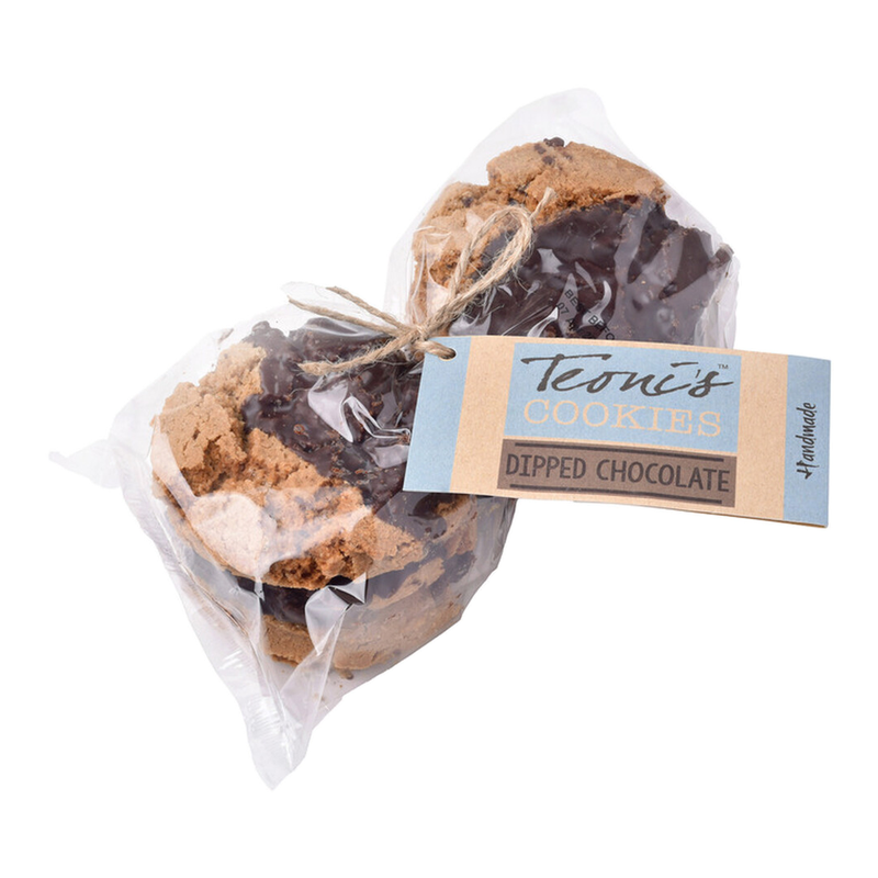Teoni's Dipped Chocolate Chip Cookies 300G
