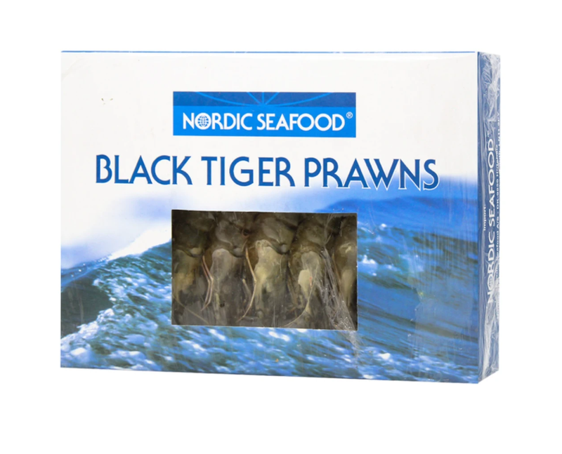 Nordic Black Tiger Garnelen HOSO 16/20 Nettogewicht 750 g