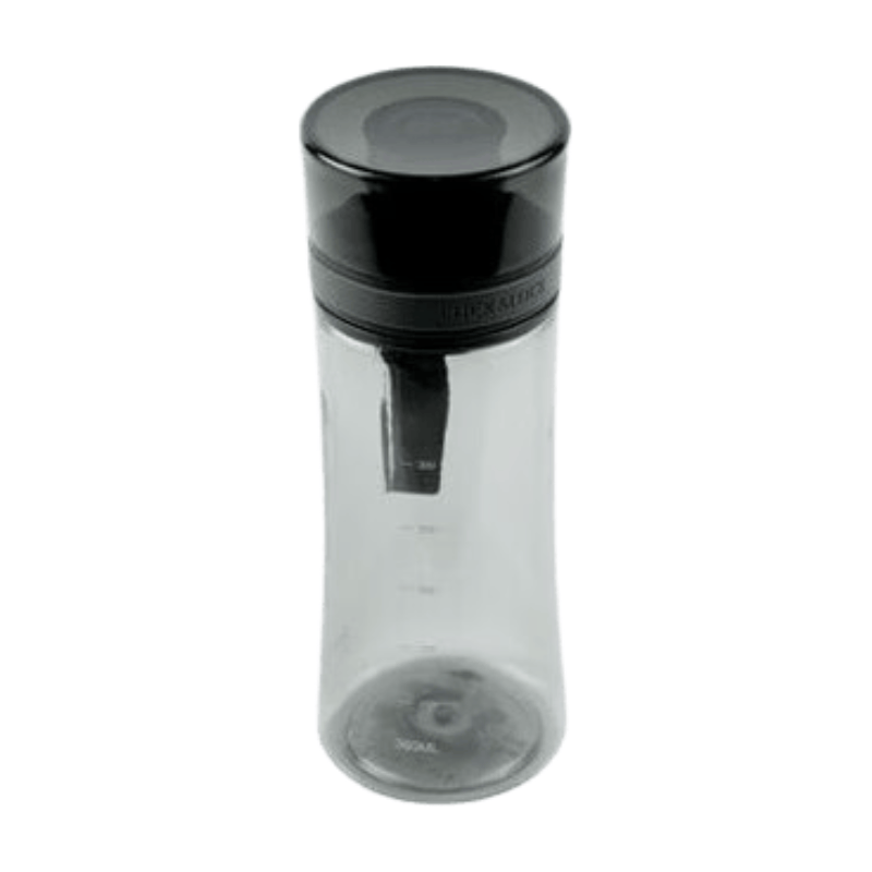 LocknLock Trinkflasche mit Trinkhalm 380 ml – Dunkelgraue Tritan-Kunststoff Sportflasche mit auslaufsicherer Silikondichtung & Einhand-Trinkhalm, passend für Getränkehalter für Fitnessstudio, Reisen & Büro